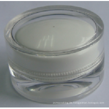 Jy222 50g PMMA kosmetische Jar mit einer beliebigen Farbe